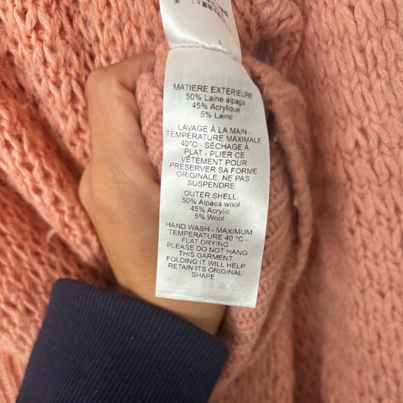 Alpaca Muted Clay See by Chloe Bell Sleeve Sweater - Picture 6 of 6